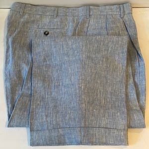 PROFILO - Best Quality Linen Pants - Light Blue - 100% Linen - New
